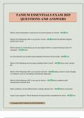 TANIUM ESSENTIALS EXAM 2025 QUESTIONS AND ANSWERS