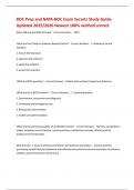 BOC Prep and NATA-BOC Exam Secrets Study Guide Updated 2025&sol;2026 Newest 100&percnt; verified correct 