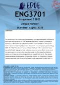 ENG3701 Assignment 2 (ANSWERS) 2025 - DISTINCTION GUARANTEED
