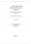 Fundamentals of Robotic Mechanical Systems&colon; Theory&comma; Methods&comma; and Algorithms &ndash; 4th Edition Solutions & Selected Problems