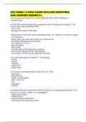UTA FAMILY 3 FINAL PAPER 2025&sol;2026 QUESTIONS AND ANSWERS GRADED A&plus;