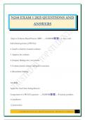 N244 EXAM 1 2025 QUESTIONS AND ANSWERS