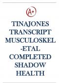 Tina Jones Transcript Musculoskeletal Completed Shadow Health