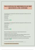 WGU D270 DAVIS MIDTERM EXAM 2025 QUESTIONS AND ANSWERS