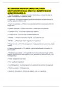 WASHINGTON PESTICIDE LAWS AND SAFETY COMPREHENSIVE EXAM 2025&sol;2026 QUESTIONS AND ANSWERS GRADED A&plus;