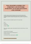 WGU MASTER'S COURSE C702 - FORENSICS AND NETWORK INTRUSION&period; EXAM 2025 QUESTIONS AND ANSWERS