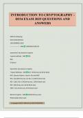 INTRODUCTION TO CRYPTOGRAPHY - D334 EXAM 2025 QUESTIONS AND ANSWERS