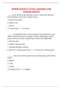 SOWK Practice 1 Exam 2 questions with accurate answers&period;