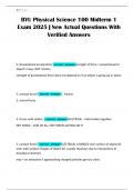 BYU Physical Science 100 Midterm 1 Exam 2025 &vert; New Actual Questions With Verified Answers