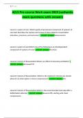 ACLS Pre-course Work exam 2025&vert;authentic exam questions with answers