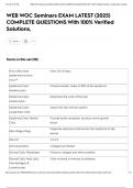 WEB WOC Seminars EXAM LATEST &lpar;2025&rpar; COMPLETE QUESTIONS With 100&percnt; Verified Solutions&comma;