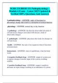 NURS 231&sol;BIOD 331 Pathophysiology &ndash; Module 6 Exam &ndash; Latest 2025 Updated & Verified 100&percnt; Questions And Answers