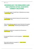 MICROBIOLOGY FOR EMBALMERS AAMI  2025 UPDATED ACTUAL EXAM WITH  CORRECT SOLUTIONS&period;MICROBIOLOGY FOR EMBALMERS AAMI  2025 UPDATED ACTUAL EXAM WITH  CORRECT SOLUTIONS&period;MICROBIOLOGY FOR EMBALMERS AAMI  2025 UPDATED ACTUAL EXAM WITH  CORRECT SOLUTIONS&period;