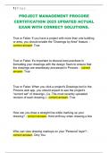 PROJECT MANAGEMENT PROCORE  CERTIFICATION 2025 UPDATED ACTUAL  EXAM WITH CORRECT SOLUTIONS&period; 