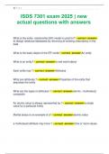 ISDS 7301 exam 2025 &vert; new actual questions with answers