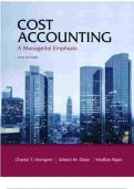 Cost Accounting: A Managerial Emphasis – 14th Edition by Charles T. Horngren, Srikant M. Datar, Madhav V. Rajan | Core Textbook for Managerial and Financial Accounting