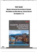 Test Bank - For Modern Advanced Accounting In Canada 9th Edition by Hilton Murray, Herauf Darrell