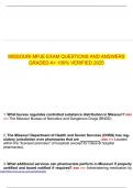 MISSOURI MPJE EXAM QUESTIONS AND ANSWERS GRADED A&plus; 100&percnt; VERIFIED 2025