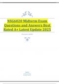 NSG6020 Midterm Exam Questions and Answers Best Rated A&plus; Latest Update 2025