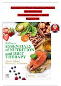 TEST BANK For Williams' Essentials of Nutrition and Diet Therapy, 13th Edition Schlenker & Gilbert, Verified Chapters 1 - 25, Complete Newest Version