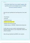 ISYE 6501 Bundled Exams Newest 2025&sol;2026 Complete questions and Correct Detailed Answers &lpar;Verified Answers&rpar; &vert;Already Graded A&plus;
