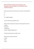 WGU D278 Pre-Assessment Scripting and Programming Foundations 70 Questions with Verified Answers&comma;100&percnt;CORRECT