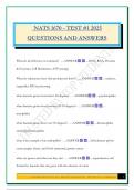 NATS 1670 - TEST &num;1 2025 QUESTIONS AND ANSWERS
