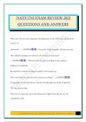 NATS 1745 EXAM REVIEW 2025 QUESTIONS AND ANSWERS