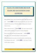 NATS 1745 MIDTERM REVIEW EXAM 2025 QUESTIONS AND ANSWERS