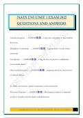 NATS 1745 UNIT 1 EXAM 2025 QUESTIONS AND ANSWERS