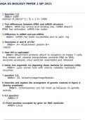 AQA AS BIOLOGY Paper 1 QP 2021