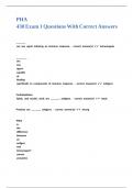 PHA 430 Exam 1 Questions With Correct Answers