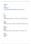 PHHA 430 Midterm Exam Questions With Correct Answers&period;
