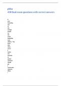 phha 430 final exam questions with correct answers