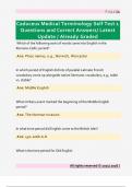 Caduceus Medical Terminology Self Test 1  Questions and Correct Answers&sol; Latest  Update &sol; Already Graded