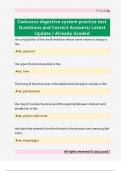 Caduceus digestive system practice test  Questions and Correct Answers&sol; Latest  Update &sol; Already Graded
