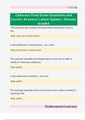 Caduceus Final Exam Questions and  Correct Answers&sol; Latest Update &sol; Already  Graded 