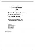 Solution Manual For Towards a Kenotic Vision of Authority in the Catholic Church &lpar;Ser&period; IV&comma; Vol&period; 8&semi; Ser&period; VIII&comma; Vol&period; 8&rpar; Edited by Anthony J&period; Carroll Marthe Kerkwijk Michael Kirwan James Sweeney