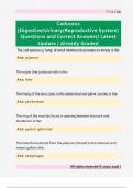 Caduceus  &lpar;Digestive&sol;Urinary&sol;Reproductive System&rpar;  Questions and Correct Answers&sol; Latest  Update &sol; Already Graded 