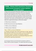 CHMM - Bowen EHS Questions Questions  and Correct Answers&sol; Latest Update &sol;  Already Graded