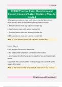 CHMM Practice Exam Questions and  Correct Answers&sol; Latest Update &sol; Already  Graded