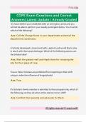 COPE Exam Questions and Correct  Answers&sol; Latest Update &sol; Already Graded