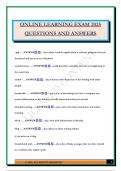 ONLINE Course Exam Bundle 2025 &vert;Questions and Answers&vert; 100&percnt; Solved 