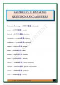 RASPBERRY PI EXAM 2025 QUESTIONS AND ANSWERS