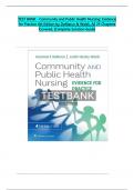 TEST BANK - Community and Public Health Nursing&colon; Evidence for Practice 4th Edition by DeMarco & Walsh&comma; All 1-25 Chapters Fully Covered With Questions And Verified Solutions With Rationales And Case Study&period;