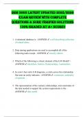 ISDS 3003 LATEST UPDATED 2025&sol;2026 ExAm REvIEw wITH COmPLETE QUESTIOnS & SURE vERIFIED SOLUTIOnS 100&percnt; GRADED AT A&plus; SCORE&excl;&excl; 