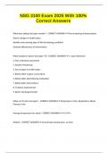 NSG 3100 Exam 2025 With 100&percnt; Correct Answers