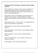 NU136&sol; NU 136 Galen College Of Nursing -Fundamentals NU 136 Chapter 33 Questions With Complete Solutions&period;