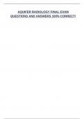 AQUIFER RADIOLOGY FINAL EXAM QUESTIONS AND ANSWERS 100&percnt; CORRECT&excl;