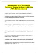 Microbiology with Diseases by Taxonomy Chapter 11 Exam 2025 With 100&percnt; Correct Answers